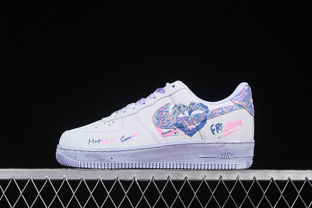 Nike Nike AIR FORCE 1 07 LOW DOUBLE HEARTS WHITE/PINK/PURPLE/BLUE · CZ0377-002, photo 1