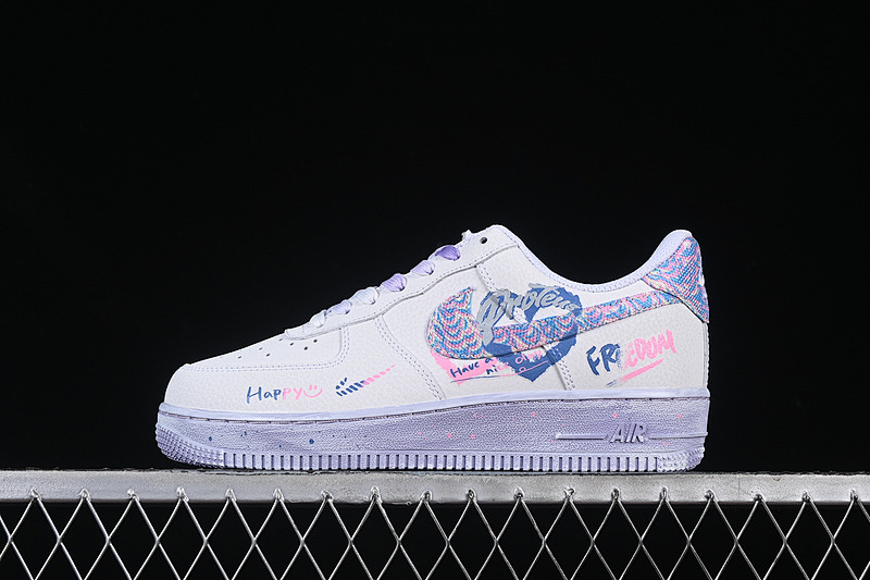 Nike Nike AIR FORCE 1 07 LOW DOUBLE HEARTS WHITE/PINK/PURPLE/BLUE · CZ0377-002, photo 1