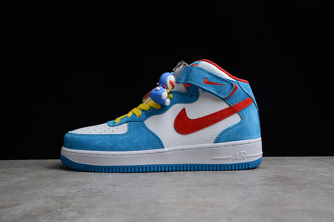 Nike [GB1236-160]-[AIR FORCE 1 MID 07 DORAEMON WHITE/BLUE-RED]-[WOMAN:36-39]-[MAN:40-45], photo 1