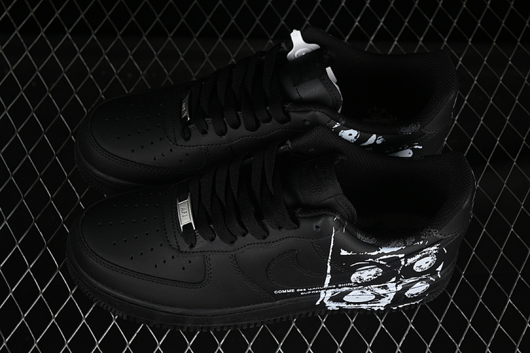 Nike [923044-101]-[COMME DES GARCONS AIR FORCE 1 07 LOW CDG BLACK/WHITE]-[WOMAN:36-39]-[MAN:40-45] - Image 10
