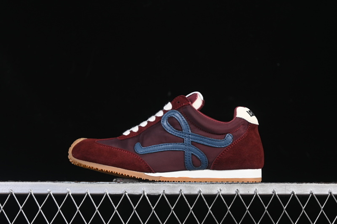 [BALLET RUNNER SNEAKERS CASUAL SPORTS SHOES WINE RED/WHITE/BROWN]-[WOMAN:35-39]-[MAN:40], photo 1