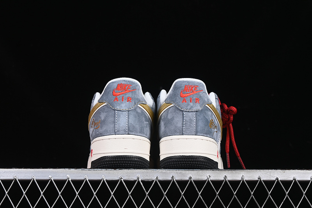 Nike [XZ2025-688]-[AIR FORCE 1 07 LOW WHITE/GREY/BLUE/GOLD/RED]-[WOMAN:36-39]-[MAN:40-45] - Image 14