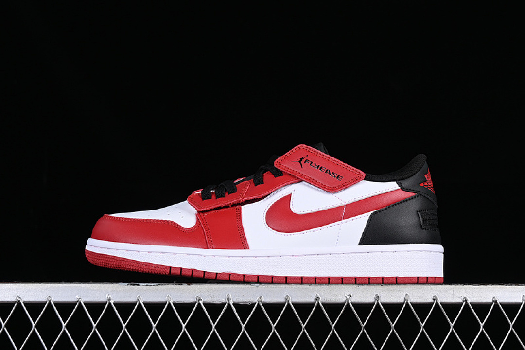 Jordan [DM1206-163]-[AIR JORDAN 1 LOW FLYEASE WHITE/BLACK/GYM RED]-[WOMAN:36-39]-[MAN:40-46], photo 1
