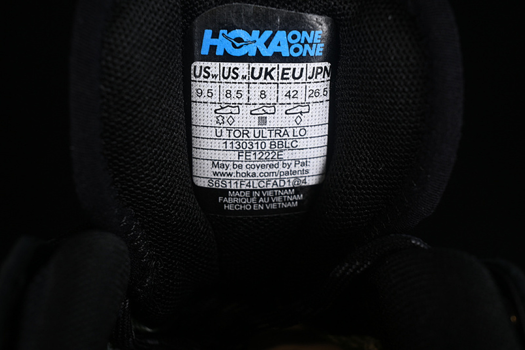 Hoka [1130310 BBLC]-[HOKA ONE TOR ULTRA LOW BLACK/BLACK]-[MAN:40-45] - Image 7