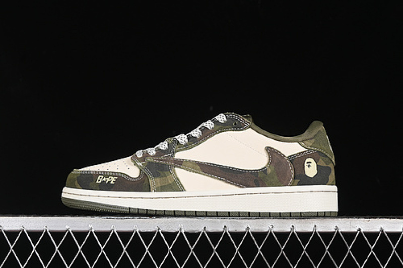 Jordan TRAVIS SCOTT X FRAGMENT DESIGN AIR Jordan 1 LOW OG SP WHITE/GREEN · CH6336-014, photo 1