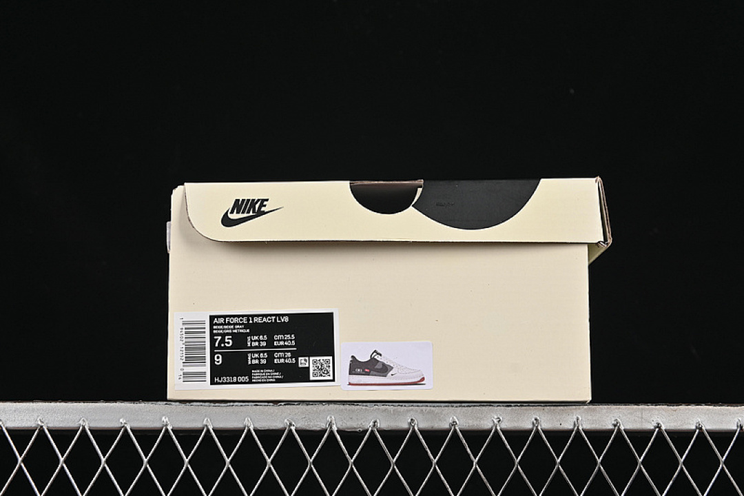 Nike [HJ3318-005]-[AIR FORCE 1 07 LOW BEIGE/GREY/BLACK]-[WOMAN:36-39]-[MAN:40-45] - Image 12