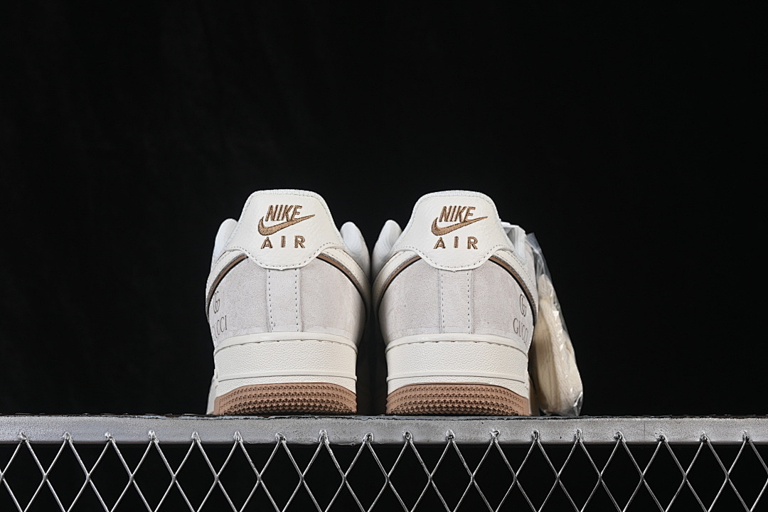 Nike [MM3399-807]-[AIR FORCE 1 07 LOW CASUAL SNEAKERS WHITE/BROWN/WHITE]-[WOMAN:36-39]-[MAN:40-45] - Image 14