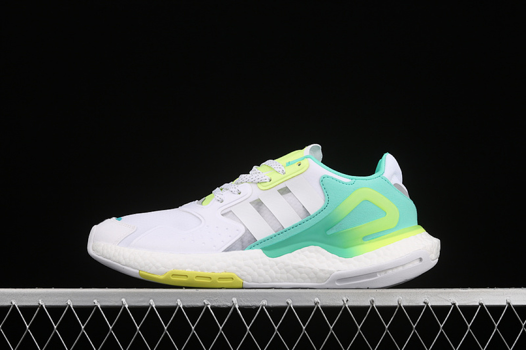 Unbranded [GW4913]-[DAY JOGGER SHOES CLOUD WHITE/GREEN-YELLOW]-[WOMAN:36-39]-[MAN:40-45], photo 1