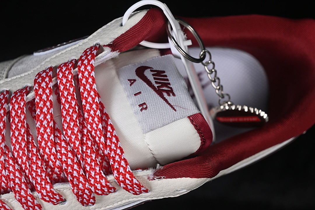 Nike [SY1388-019]-[AIR FORCE 1 07 LOW WHITE/GREY/RED]-[WOMAN:36-39]-[MAN:40-45] - Image 9