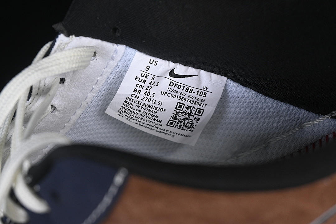 Nike [DF0188-105]-[AIR FORCE 1 07 LOW WHITE/NAVY BLUE/BROWN]-[WOMAN:36-39]-[MAN:40-45] - Image 6