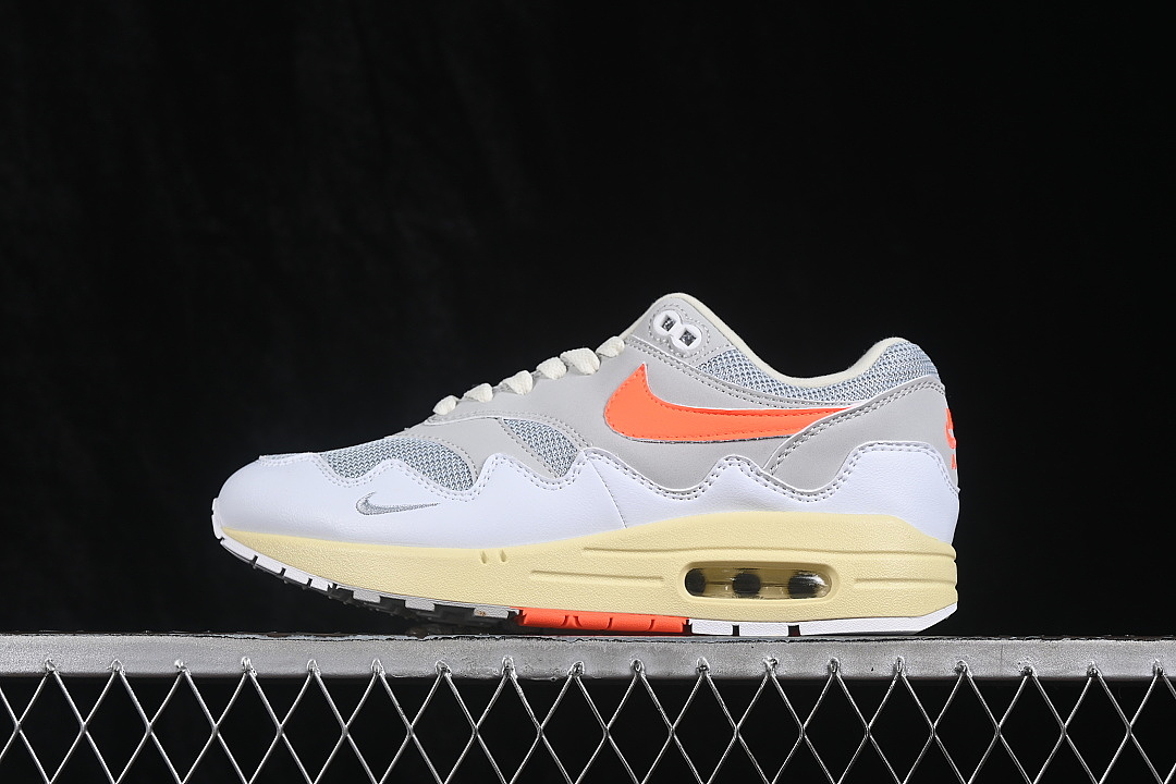 Unbranded [II7055-100]-[AIR MAX 1 RETRO RUNNING SHOES LIGHT GRAY/ORANGE/GREY]-[WOMAN:36-39]-[MAN:40-47.5], photo 1