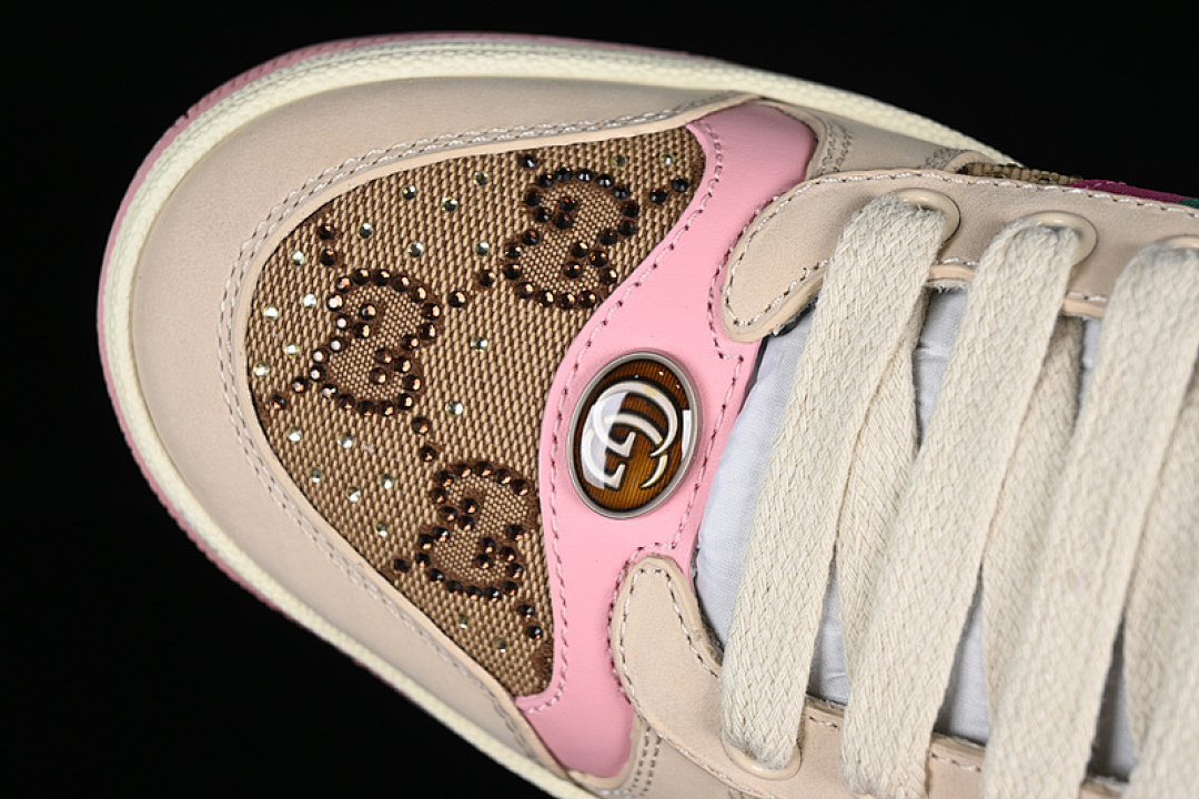 Gucci [9Y9209443]-[GU*CCI DISTRESSED SCREENER SNEAKER RED/GREEN/BROWN/PINK]-[WOMAN:35-39]-[MAN:40-44] - Image 8