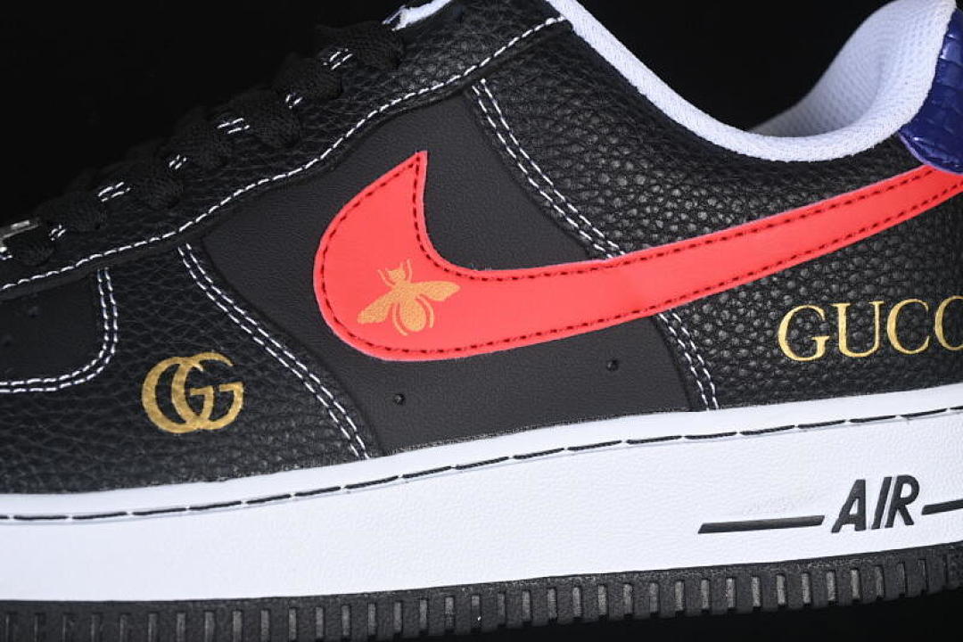 Nike [AH8462-001]-[AIR FORCE 1 07 LOW WHITE/BLACK/RED/BLUE]-[WOMAN:36-39]-[MAN:40-45] - Image 8