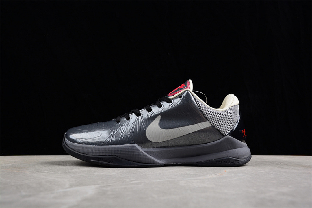 Nike Nike ZOOM KOBE 5 V BASKETBALL SHOES BLACK/GREY · 318090-012, photo 1