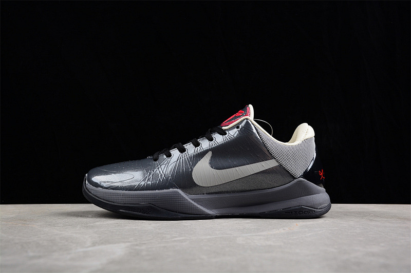 Nike Nike ZOOM KOBE 5 V BASKETBALL SHOES BLACK/GREY · 318090-012, photo 1