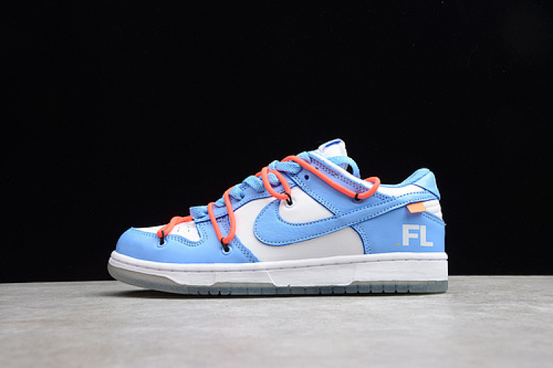 Nike OW X DUNK LOW FUTURA BLUE/WHITE/ORANGE · CT0865-700, photo 1