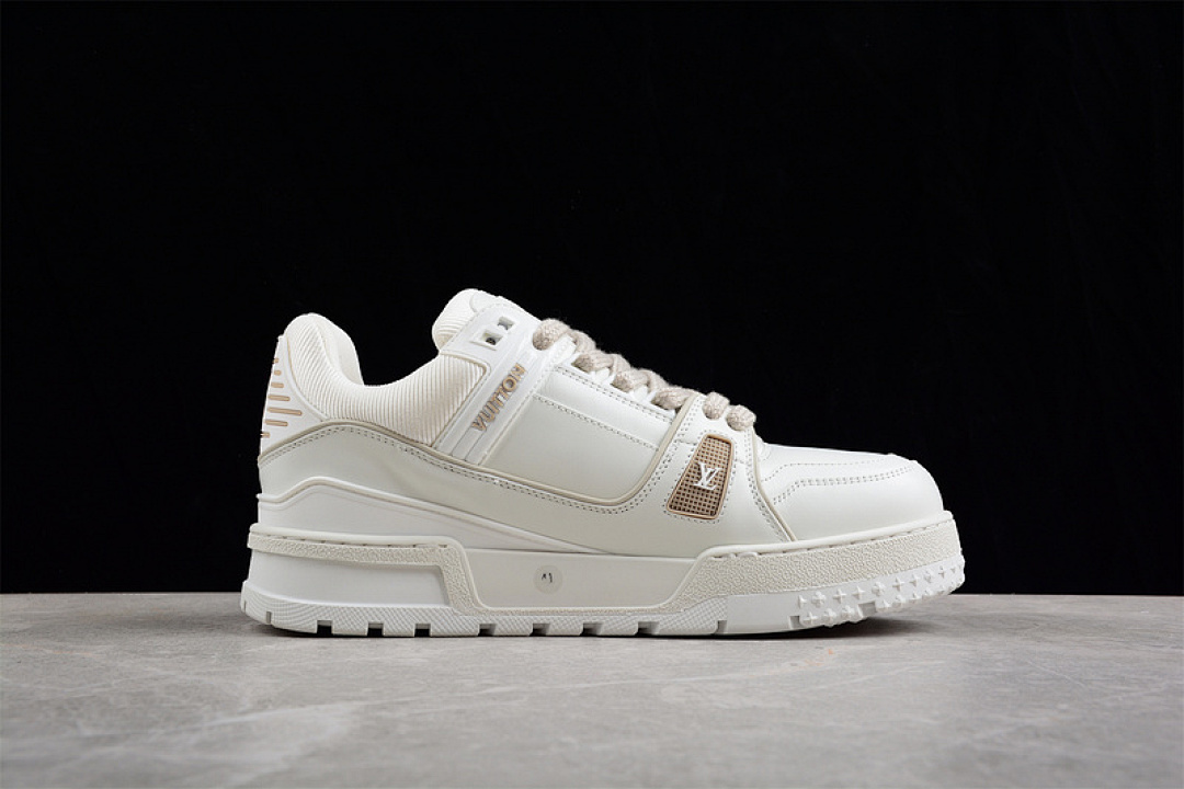 Louis Vuitton [L*V TRAINER SNEAKERS WHITE/WHITE/WHITE]-[WOMAN:35-40]-[MAN:39-45] - Image 13