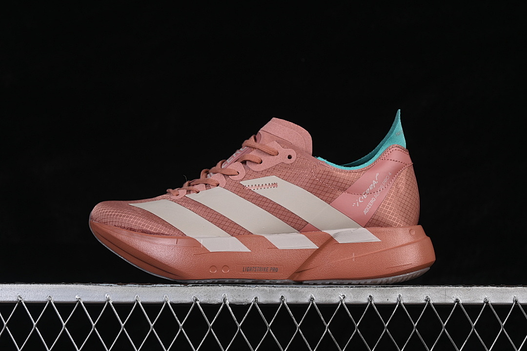 Adidas [HQ0099]-[ADIZERO ADIOS 4 M LOW-TOP RUNNING SHOES PINK/BEIGE]-[WOMAN:36-39]-[MAN:40-46] - Image 2