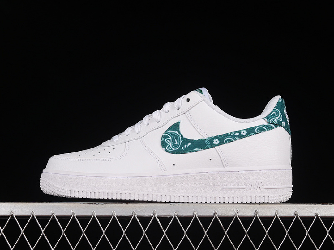 Nike [DH4406-102]-[AIR FORCE 1 LOW 07 ESSENTIALS GREEN PAISLEY WHITE/GREEN/WHITE]-[UNISEX:36-45], photo 1