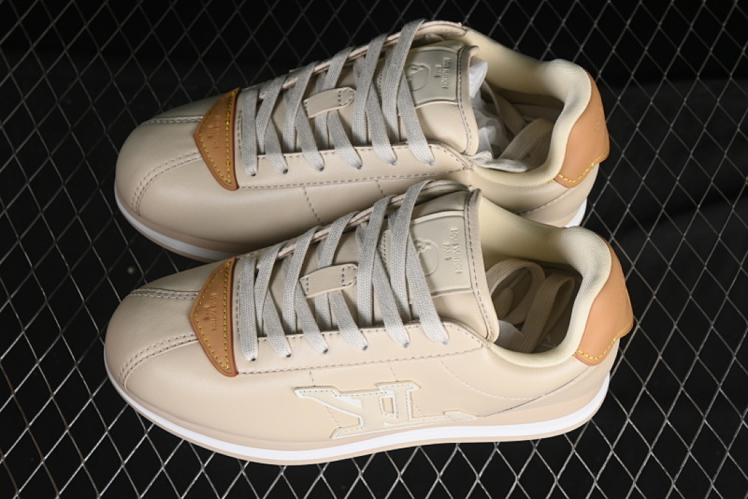 Louis Vuitton [1AIKEY]-[BUTTERSOFT LOW-TOP CASUAL SHOES BEIGE/BROWN/WHITE]-[WOMAN:35-39]-[MAN:40-46] - Image 12
