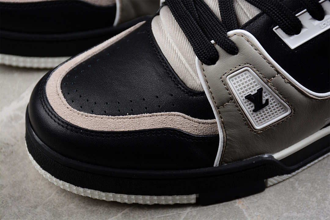 Louis Vuitton [L*V 2022 TRAINER SNEAKERS BLACK/GREY/WHITE]-[MAN:38-45] - Image 9