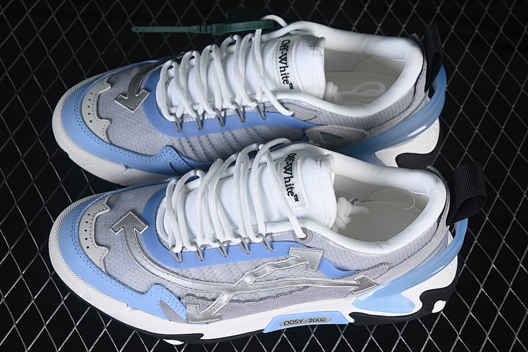 Unbranded [RETRO RUNNING SHOES GREY/BLUE/WHITE/GREY]-[WOMAN:36-39]-[MAN:40-47] - Image 11