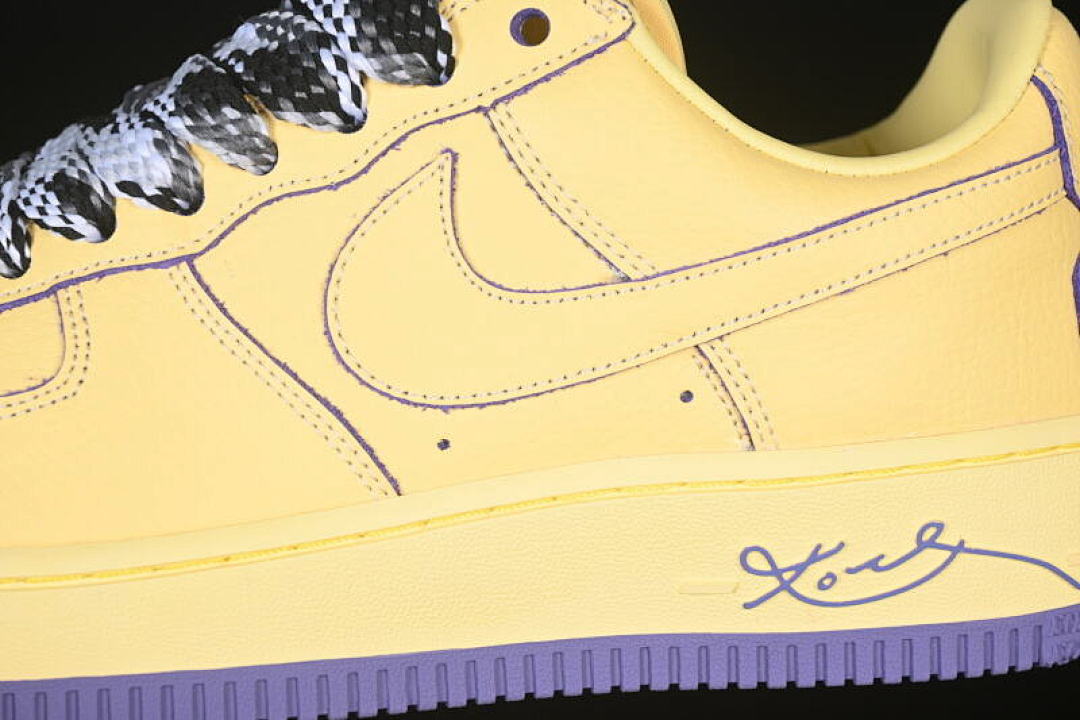 Nike [HV9408-700]-[AIR FORCE 1 07 LOW YELLOW/PURPLE/BLACK/WHITE]-[WOMAN:36-39]-[MAN:40-45] - Image 8