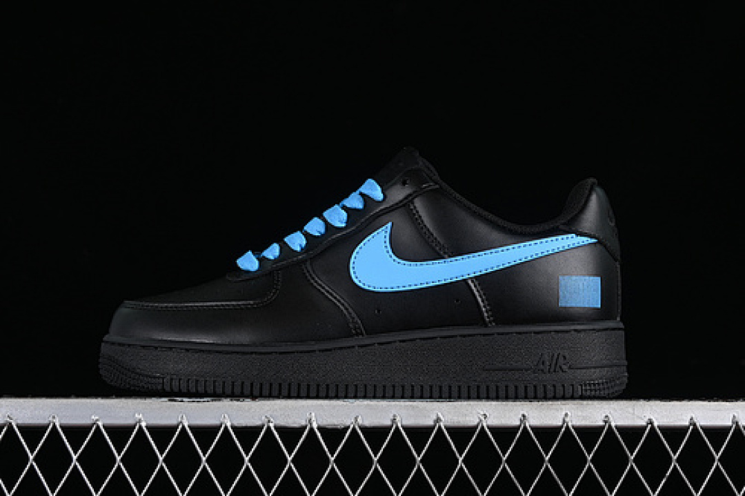 Nike [CW2288-111]-[AIR FORCE 1 07 LOW BLACK/BLUE]-[WOMAN:36-39]-[MAN:40-45], photo 1