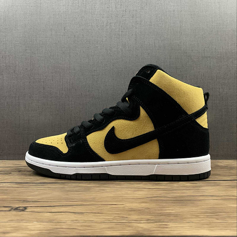 Nike DUNK HIGH PRO SB REVERSE GOLDENROD BLACK/BLACK/VARSITY MAIZE · DB1640-001, photo 1