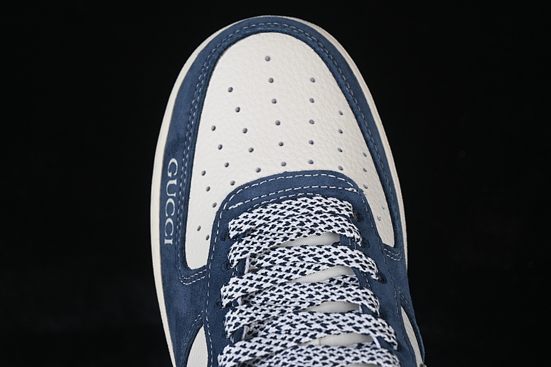Nike [XL1979-139]-[AIR FORCE 1 07 LOW WHITE/BLUE/GREY]-[WOMAN:36-39]-[MAN:40-45] - Image 10