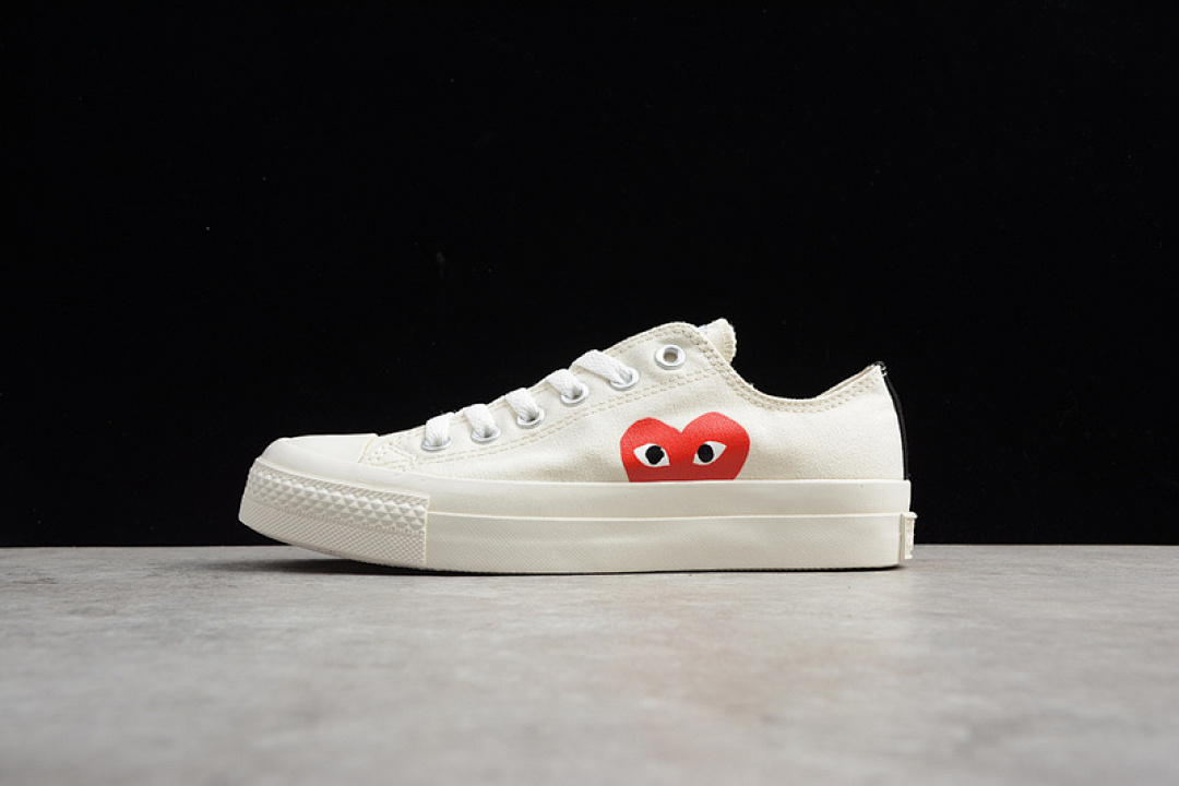 Converse Converse [CDG PLAY X CHUCK TAYLOR 1970S JPN WHITE]-[UNISEX:35-44]-[OG00106], photo 1