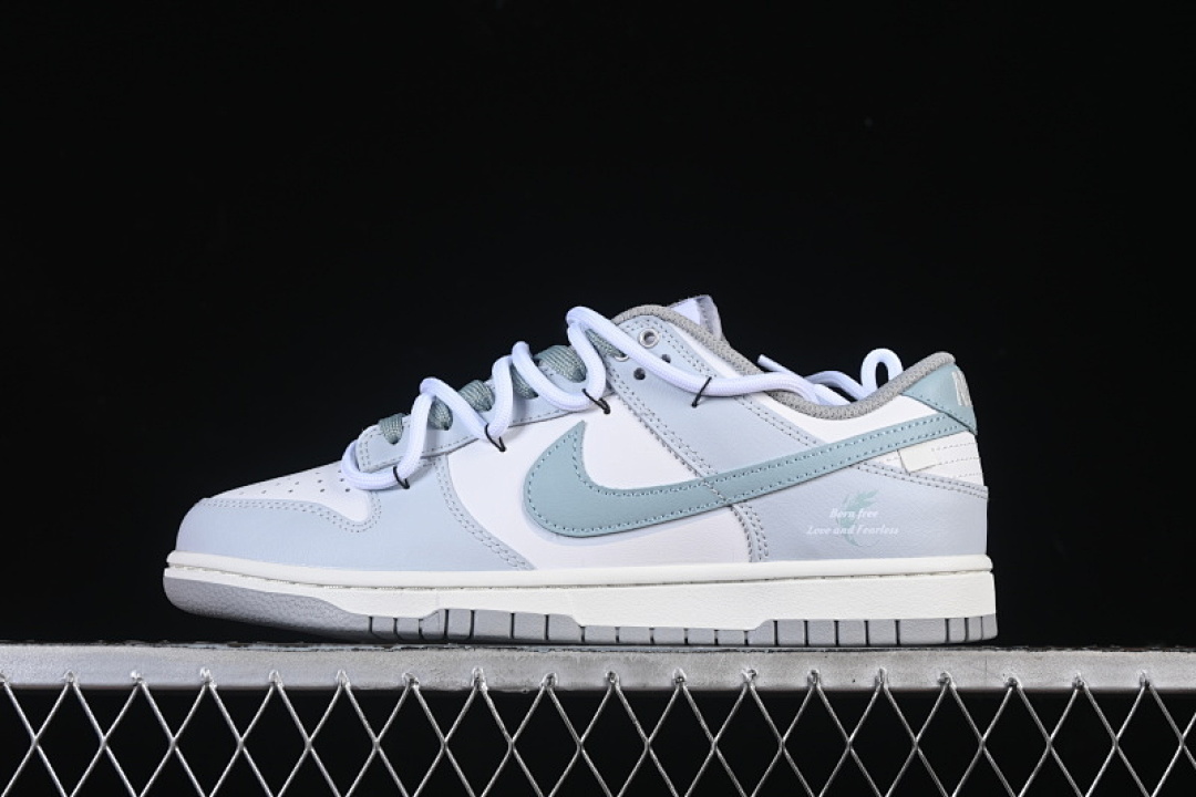 Unbranded [GG0508-037]-[DUNK LOW JUST DO IT CASUAL SNEAKERS BLUE/WHITE/GREY]-[WOMAN:36-39]-[MAN:40-44], photo 1