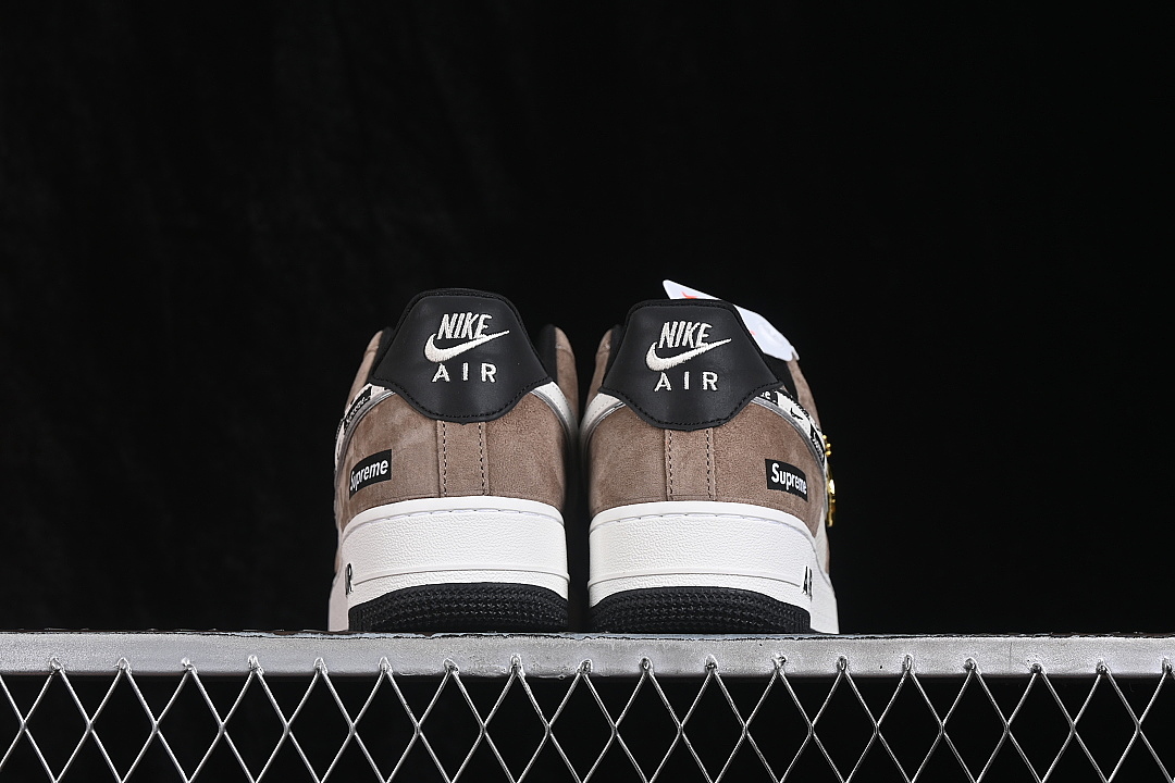 Nike [WY0655-101]-[AIR FORCE 1 07 LOW CASUAL SNEAKERS WHITE/BROWN/BLACK]-[WOMAN:36-39]-[MAN:40-45] - Image 14