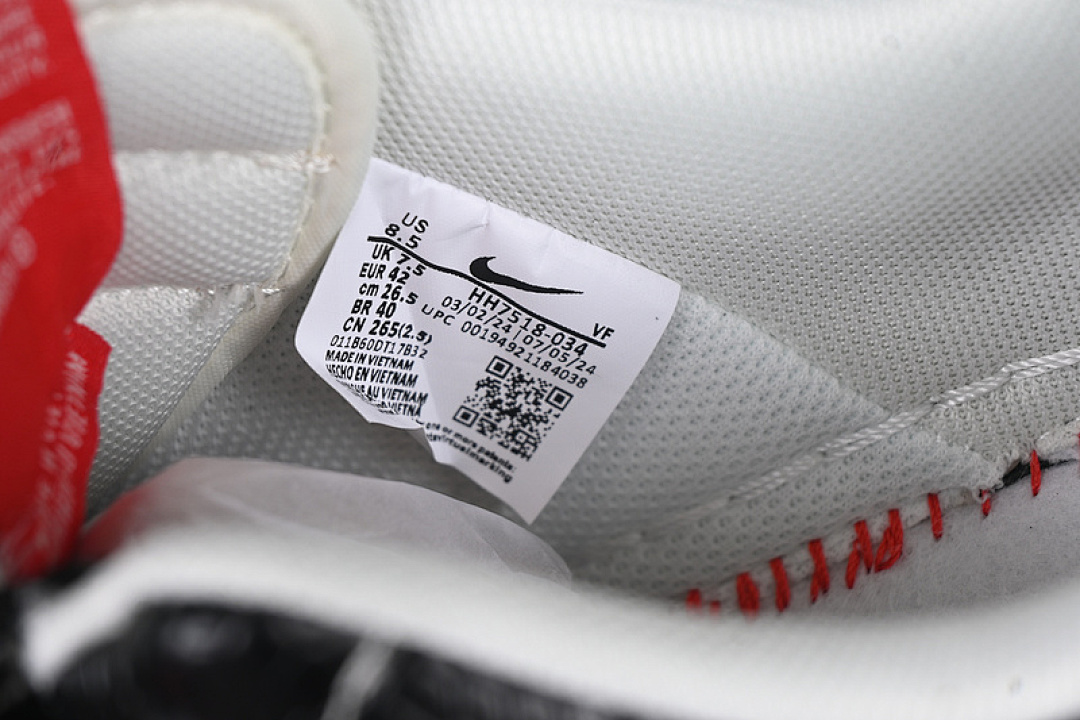 Nike [HH7518-034]-[AIR FORCE 1 07 LOW WHITE/BLACK/RED]-[WOMAN:36-39]-[MAN:40-45] - Image 6