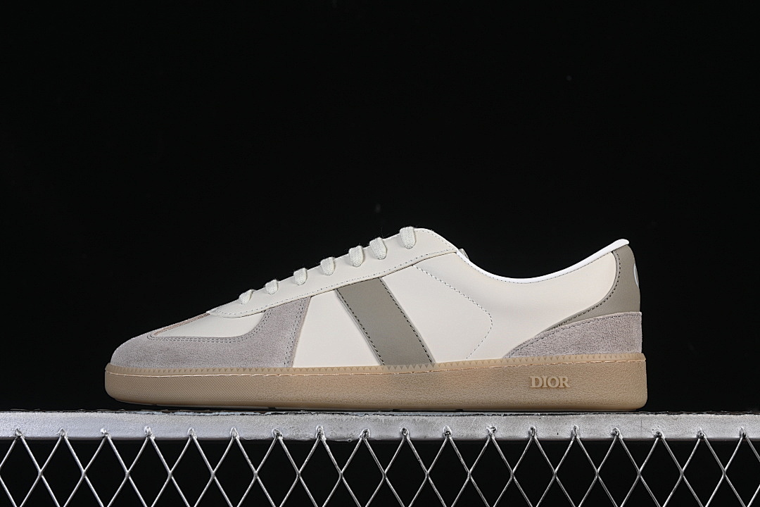Dior [LOW-TOP DERBY SHOES WHITE/GREY/WHITE]-[WOMAN:39]-[MAN:40-45] - Image 2
