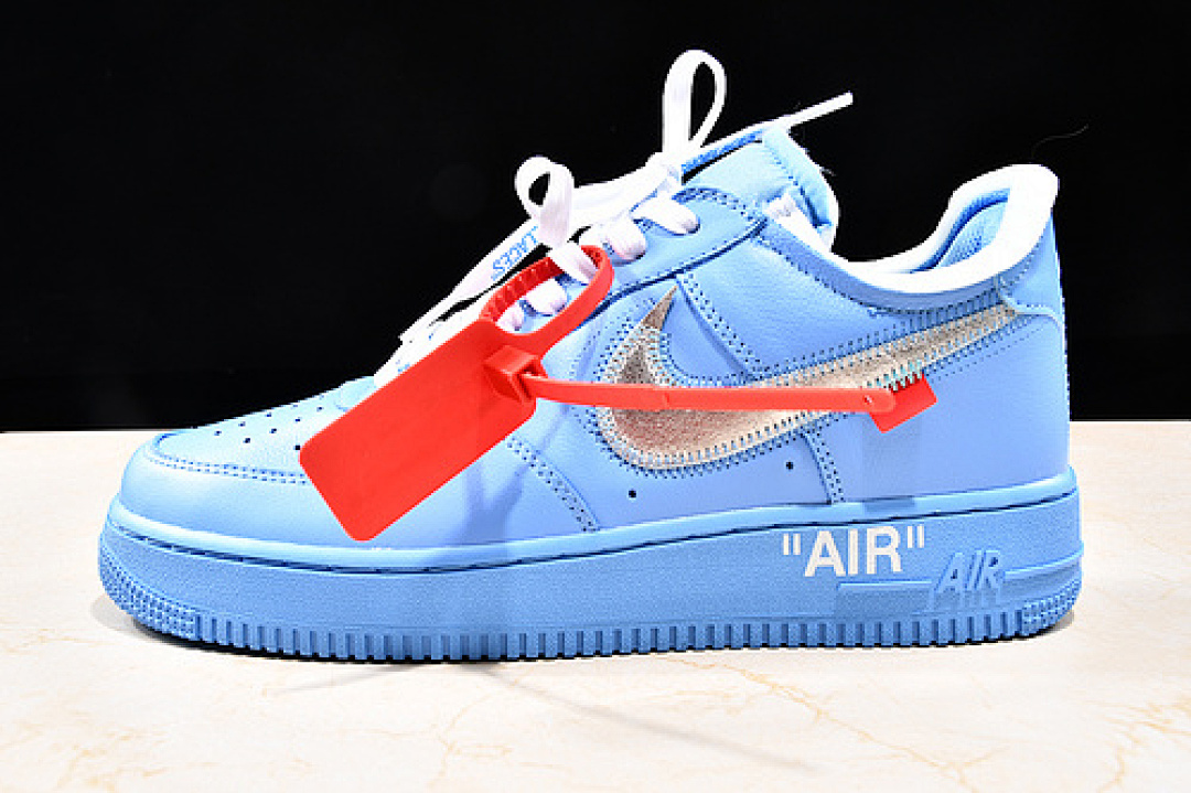 Nike [CI1173-400]-[OWF AIR FORCE 1 LOW OFF-WHITE MCA UNIVERSITY BLUE/SILVER-WHITE], photo 1