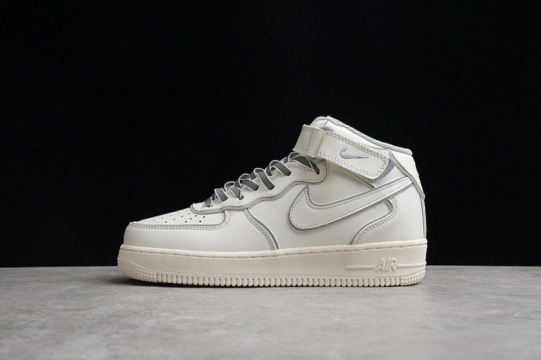 Nike Nike AIR FORCE 1 07 MID DAREDEVIL BEIGE/GREY/WHITE · AQ1218-118, photo 1