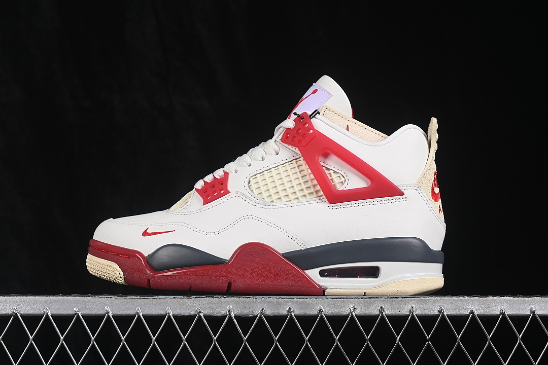 Jordan NIGEL SYLVESTER X AIR Jordan 4 AJ4 RED/WHITE/BEIGE · IQ8055-100, photo 1