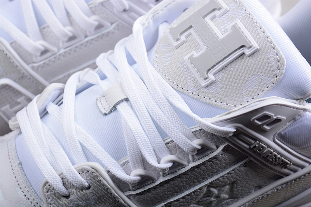 Louis Vuitton [L*V 2022 TRAINER SNEAKERS WHITE/WHITE/LIGHT GREY]-[WOMAN:36-39]-[MAN:40-46] - Image 7