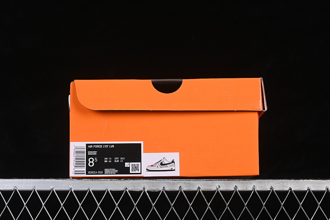 Nike [XD9314-619]-[AIR FORCE 1 07 LOW WHITE/GREY/BLACK/RED]-[WOMAN:36-39]-[MAN:40-45] - Image 12