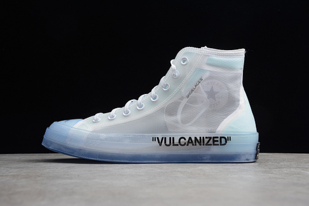 Off-White [126-124-134]-[162204C]-[GZ CHUCK TAYLOR ALL-STAR 70S HIGH OFF-WHITE WHITE/CONE-ICE (BLUE]), photo 1