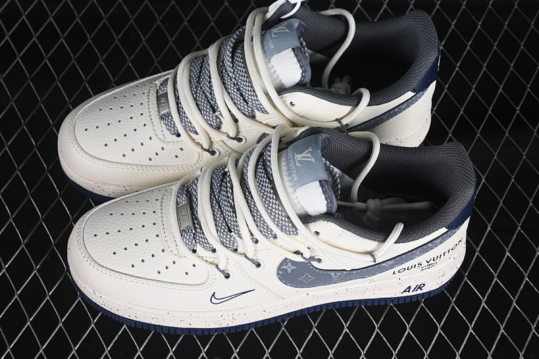 Nike [DM6868-066]-[AIR FORCE 1 07 LOW LV WHITE/GREY/BLUE]-[WOMAN:36-39]-[MAN:40-45] - Image 11