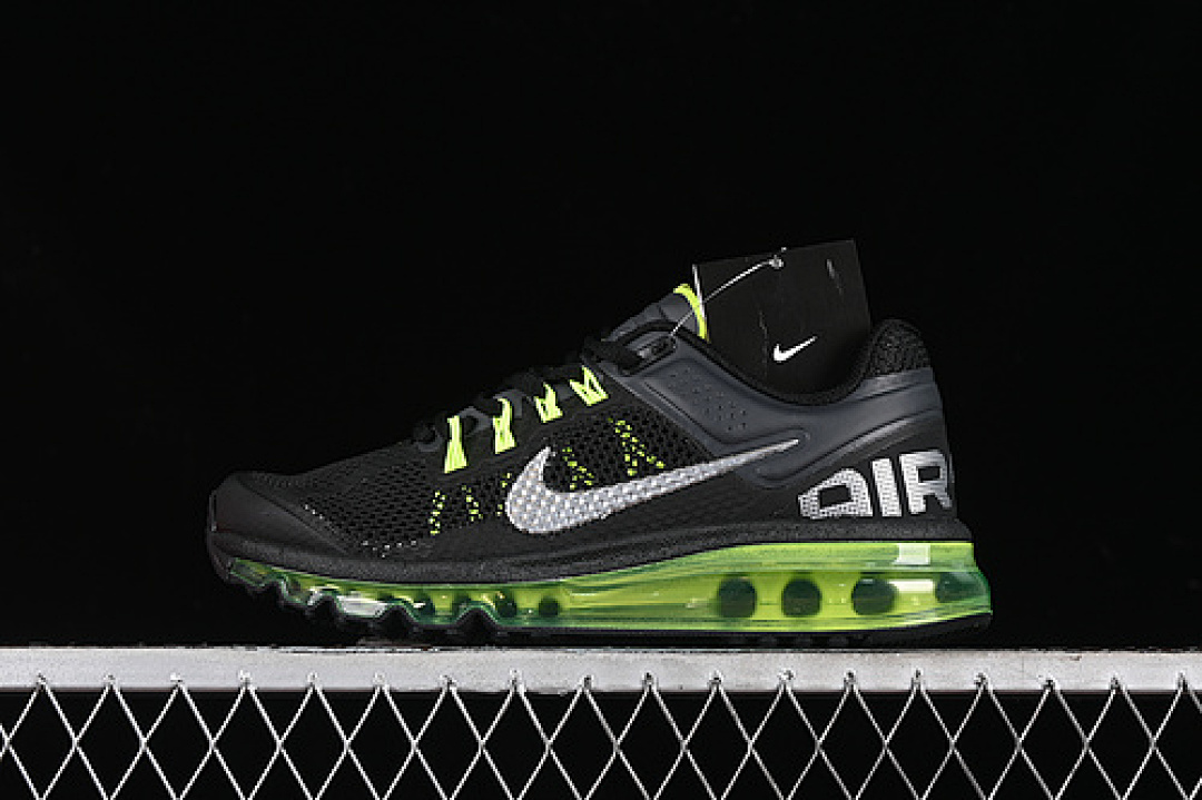 Nike AIR MAX 2013 BLACK/VOLT/METALLIC SILVER · 555426-003, photo 1