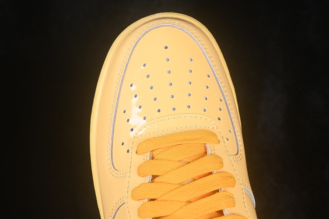Unbranded [IO4489-700]-[AIR FORCE 1 07 LOW TOPAZ GOLD YELLOW/DARK GREEN]-[WOMAN:35.5-39]-[MAN:40-47.5] - Image 9