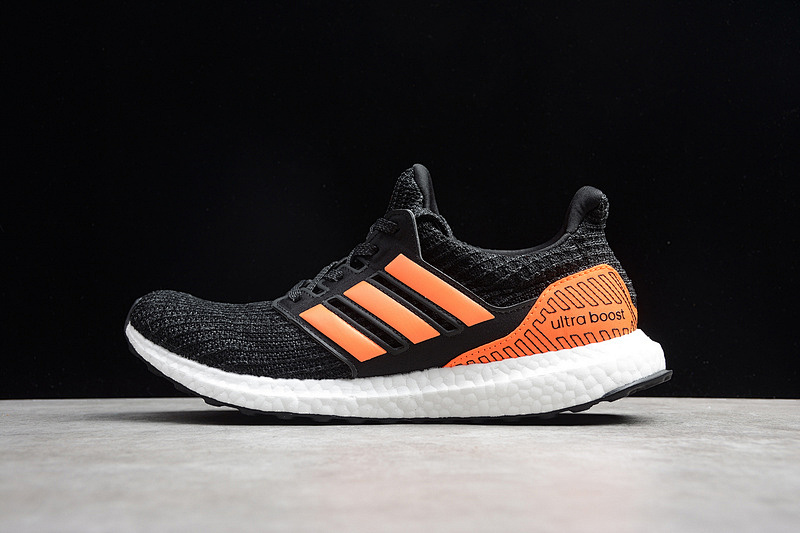 ULTRA BOOST 4.0 SHOES CORE BLACK/SOLAR ORANGE/GREY SIX · EH1423, photo 1