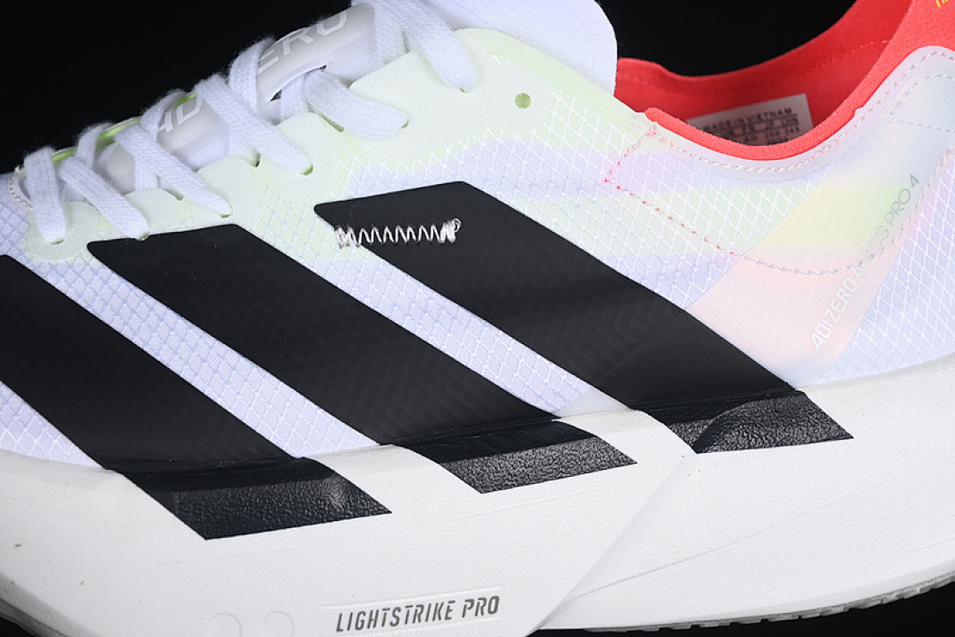 Adidas [JR1094]-[ADIZERO ADIOS 4 M CLOUD WHITE/CORE BLACK/SILVER METALLIC]-[WOMAN:36-39]-[MAN:40-45] - Image 8