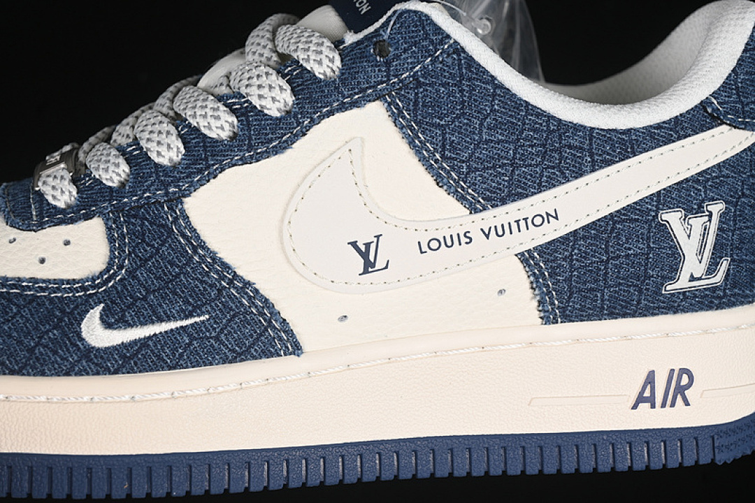 Nike [XS1958-551]-[AIR FORCE 1 07 LOW LV WHITE/BLUE]-[WOMAN:36-39]-[MAN:40-45] - Image 7