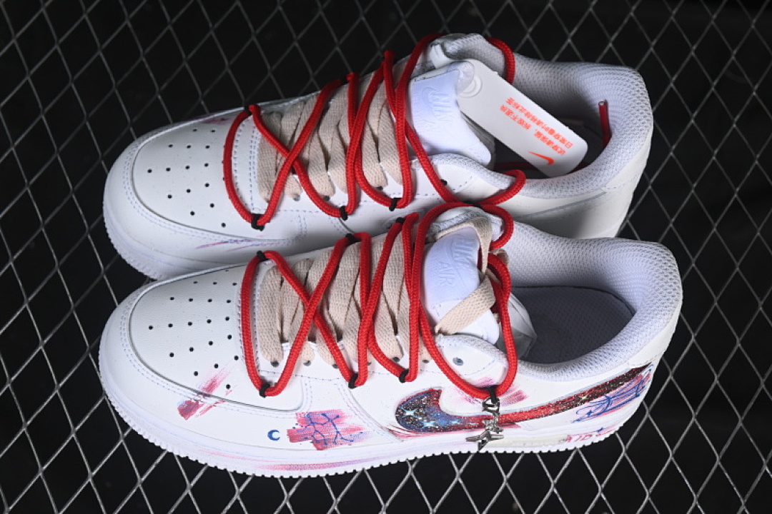 Nike [521-621]-[AIR FORCE 1 07 LOW GEMINI WHITE/RED]-[WOMAN:36-39]-[MAN:40-45] - Image 11