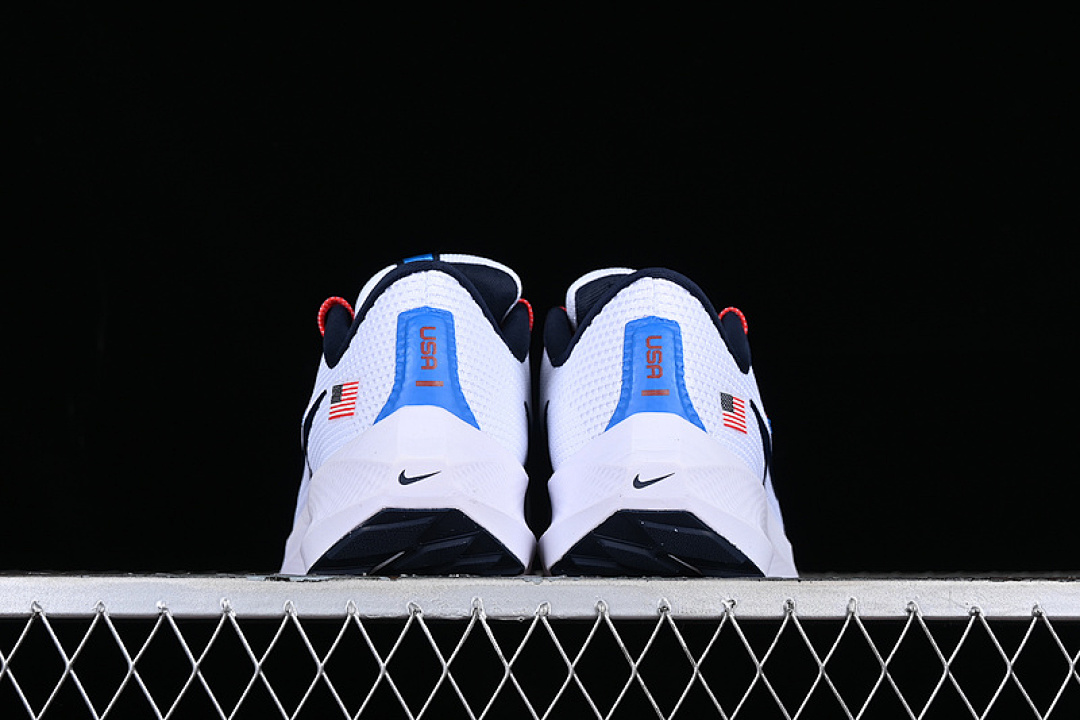 Nike [FJ2840-100]-[AIR ZOOM PEGASUS 40 WHITE/BLACK/BLUE/ORANGE]-[MAN:39-45] - Image 13