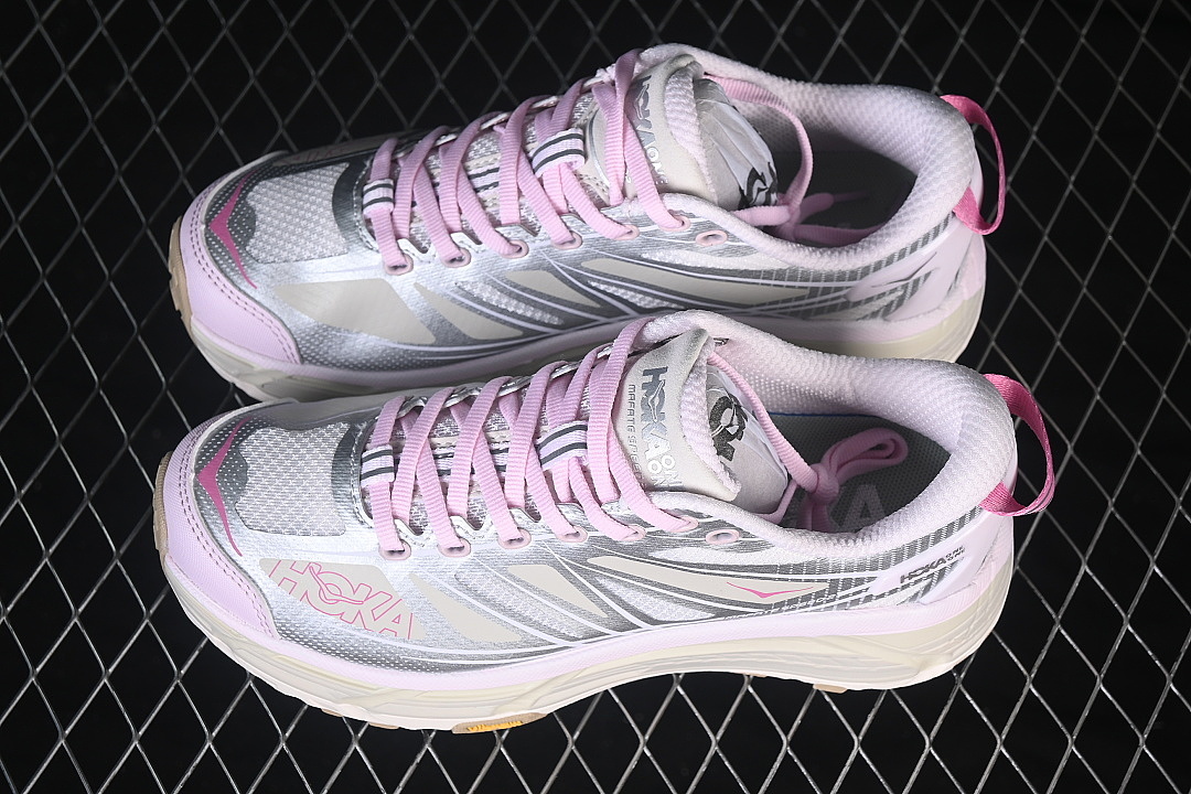 Hoka [1126851-SVRL]-[LIGHTWEIGHT MOUNTAIN RUNNING SHOES BEIGE/SILVER/PINK]-[WOMAN:36-39]-[MAN:40-45] - Image 11